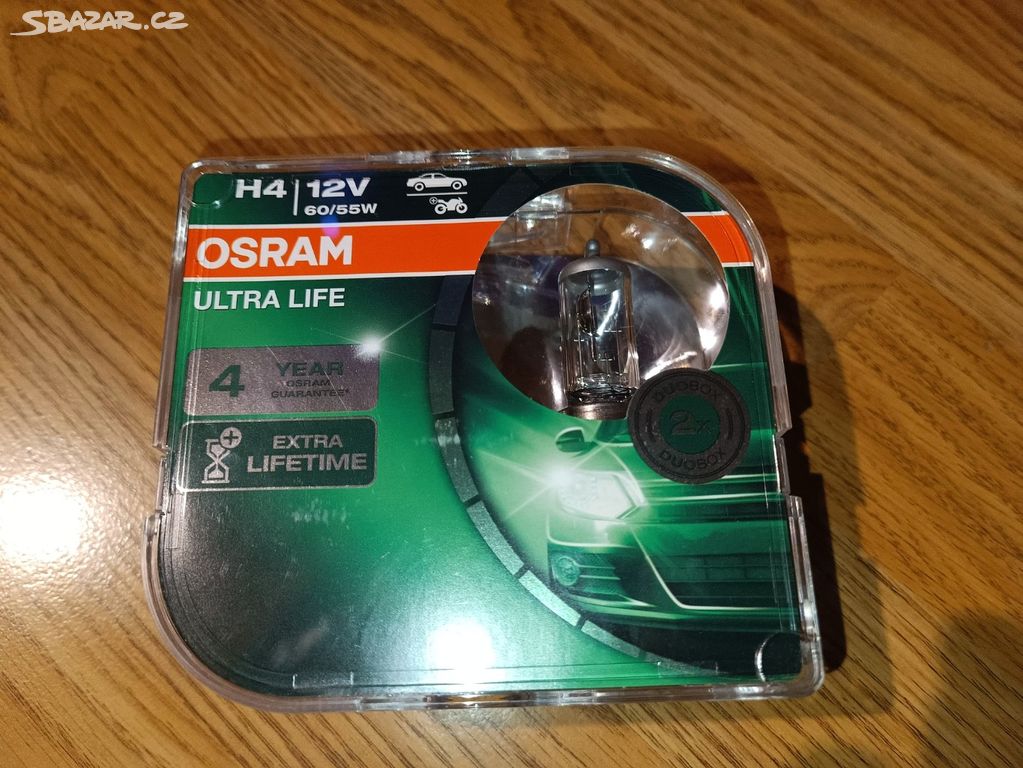 Žárovky OSRAM ULTRA LIFE H4