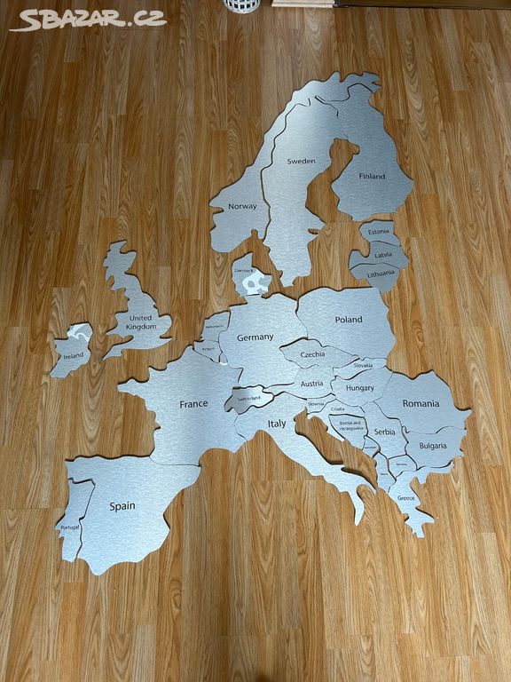 Nástěnná mapa Evropy