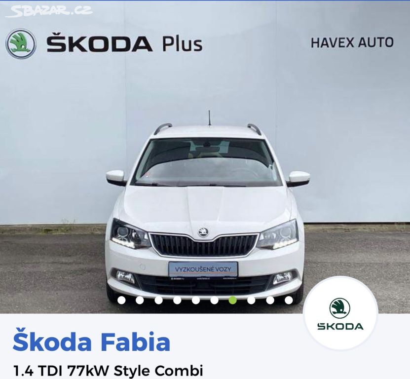 Škoda Fabia III, 1.4TDI 77kW, style combi