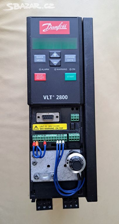 Danfoss VLT řady 2800.  VLT2822 - 3.6kVA + aripot