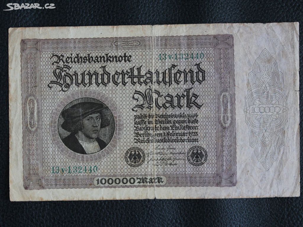 Výmarská Republika 100000 Marek 1923