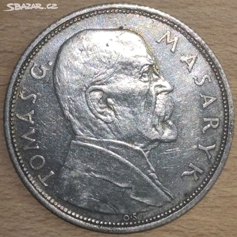Stříbrná mince 10 Kč, 1928, Československo, 4011