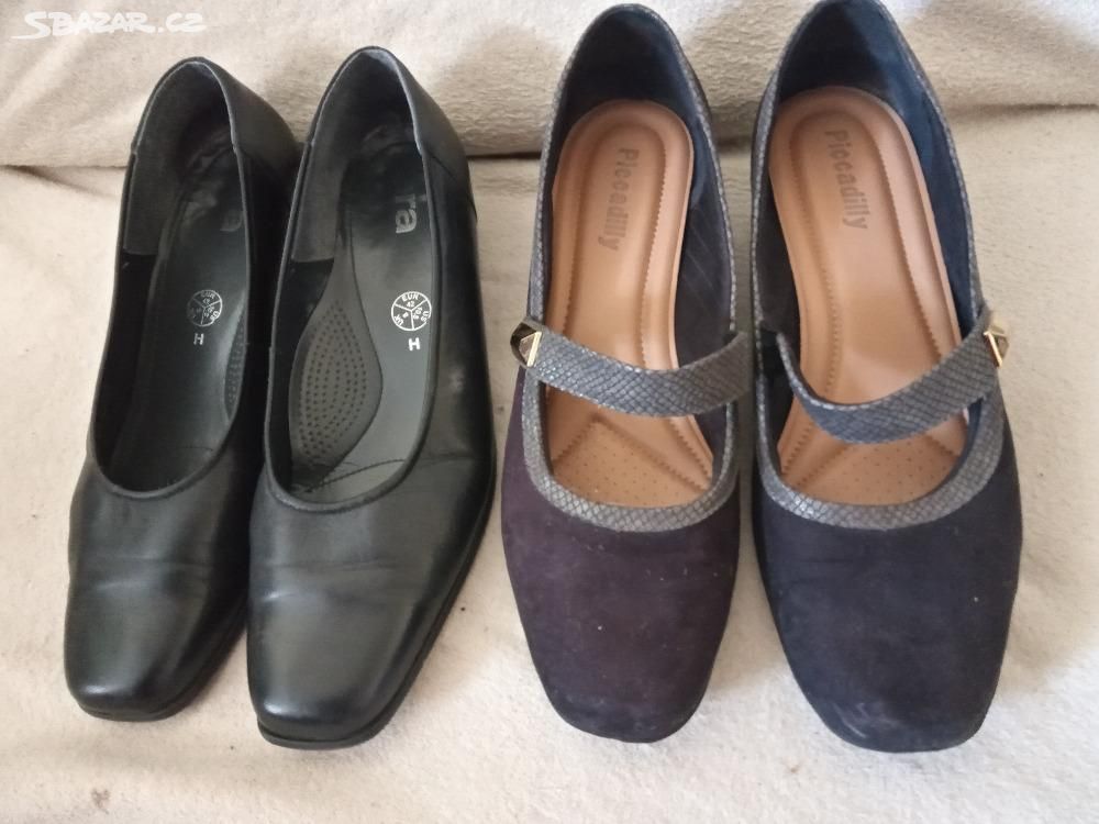 Dámské boty - lodičky, černé, velikost 41