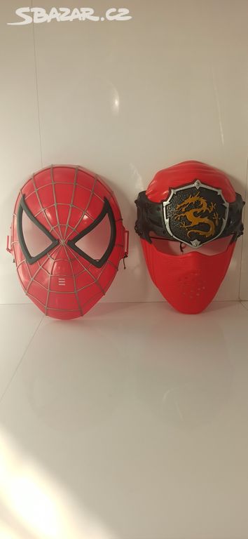 Masky na obličej.Spidermann/Ninjago.