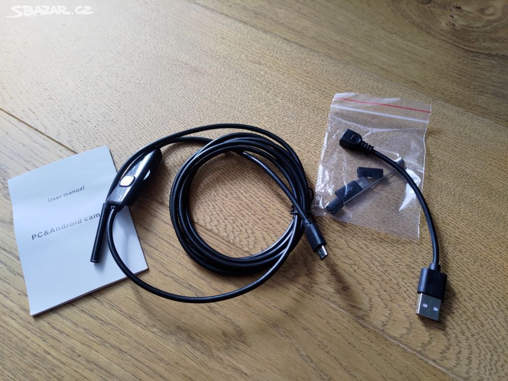 Flexibilní mini kamera 3 v 1,  endoskopická, USB