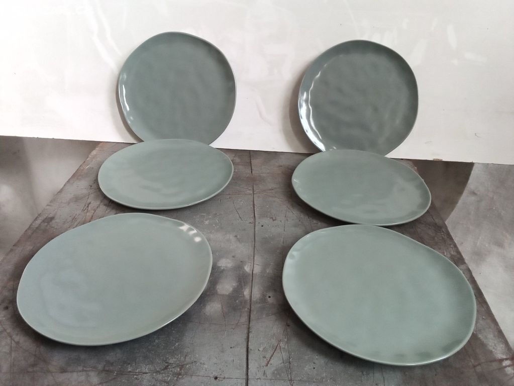 NOVÁ sada 6 ks talířů KARE Organic 26cm keramika