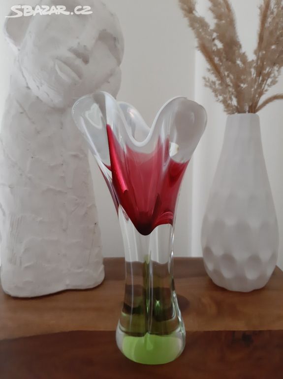 Luxusní váza z hutního skla - Josef Hospodka