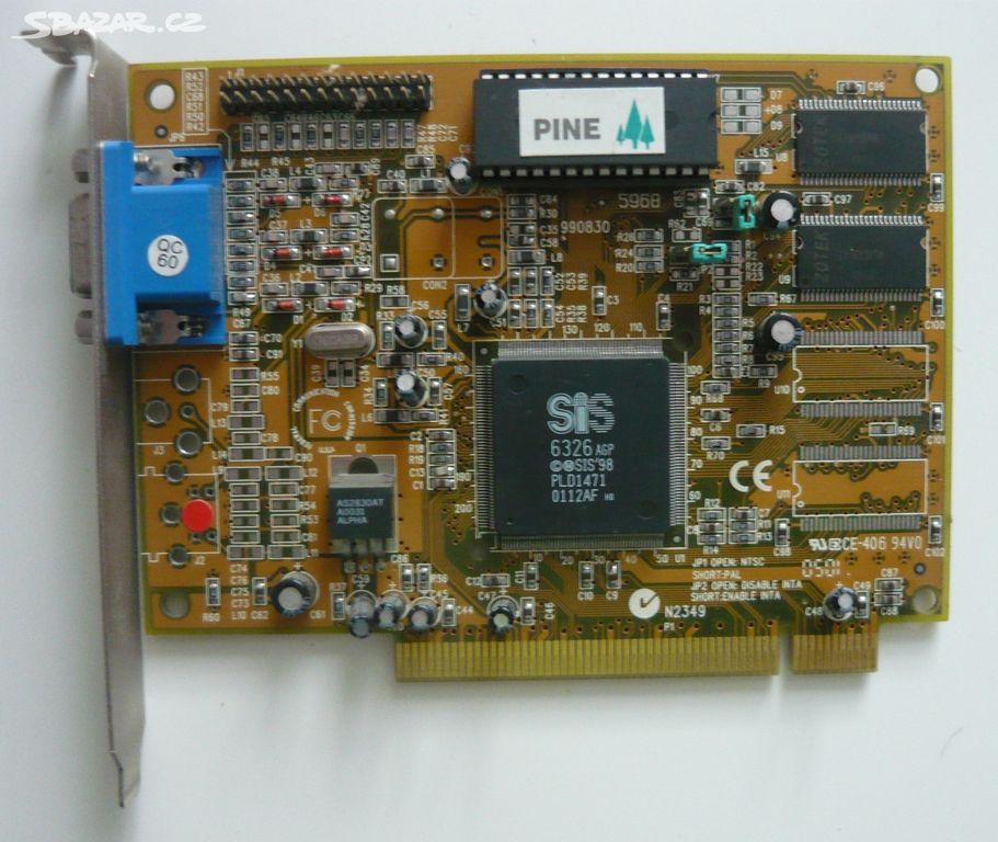 Grafická karta SIS 6326 4M PCI VGA