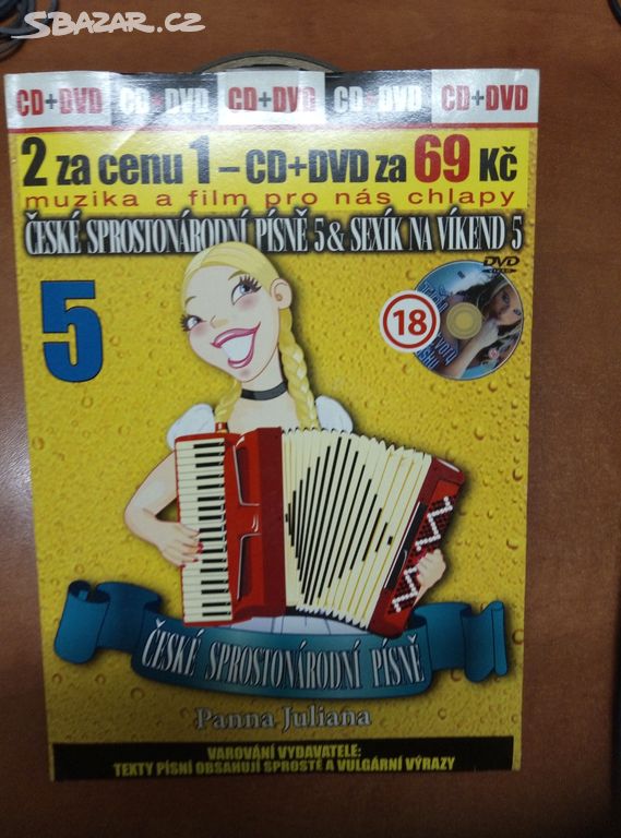 DVD a CD České sprostonárodní písně 5