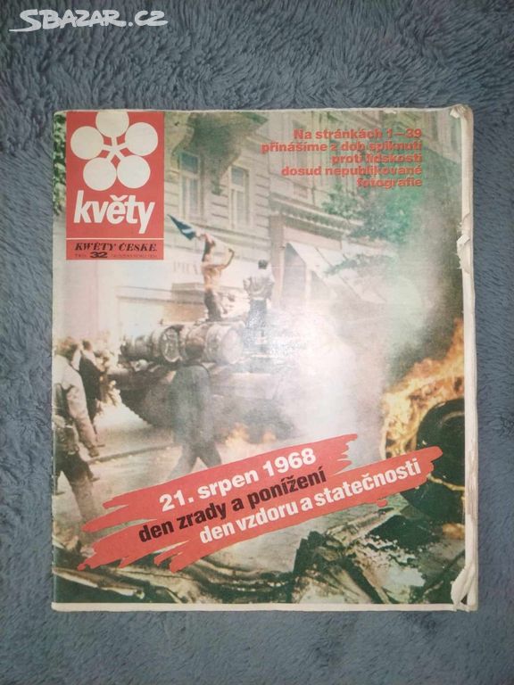 Časopis Květy z 10. 8. 1990 - o 1968