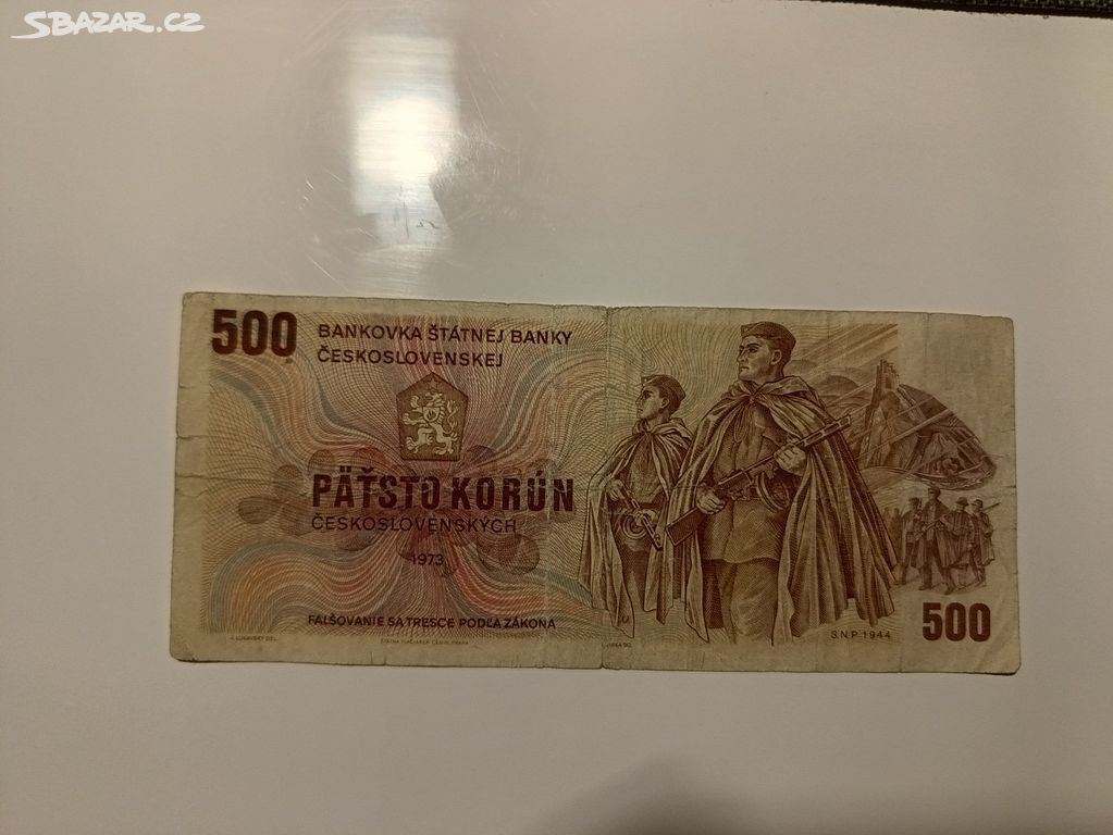 Bankovka 500 Kčs 1973