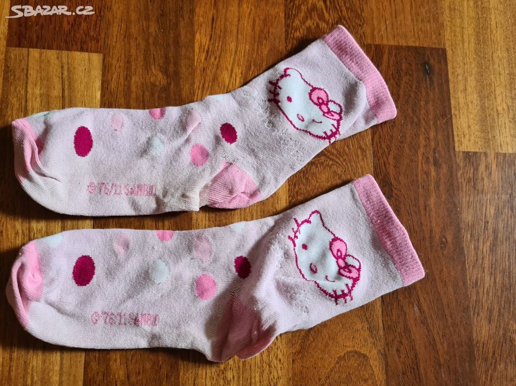 Ponožky vel.34-36 s Hello kitty