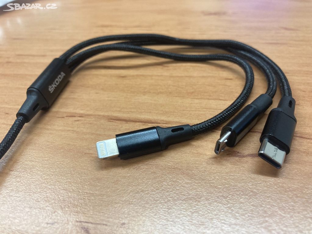 Nový OE dobíjecí kabel ŠKODA USB 4 v 1.