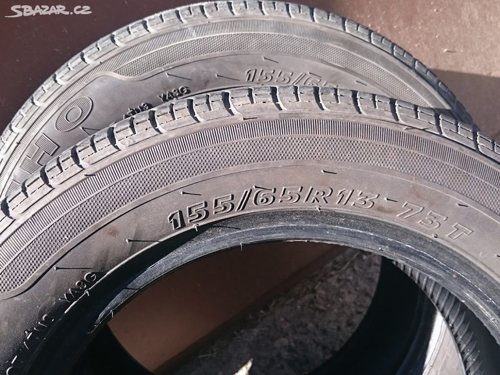 2x Letní pneu Kumho 155/65 R13