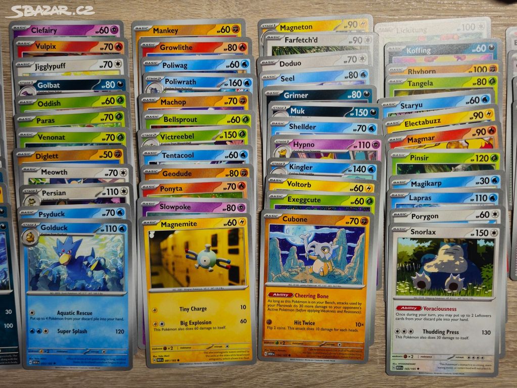 Pokémon 151 Základní karty 65 ks