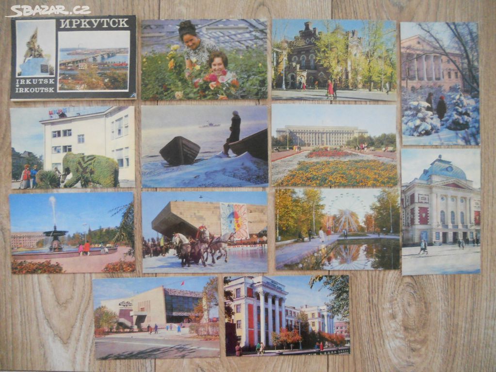 Sada pohlednice Rusko Irkutsk, 12 pohlednic