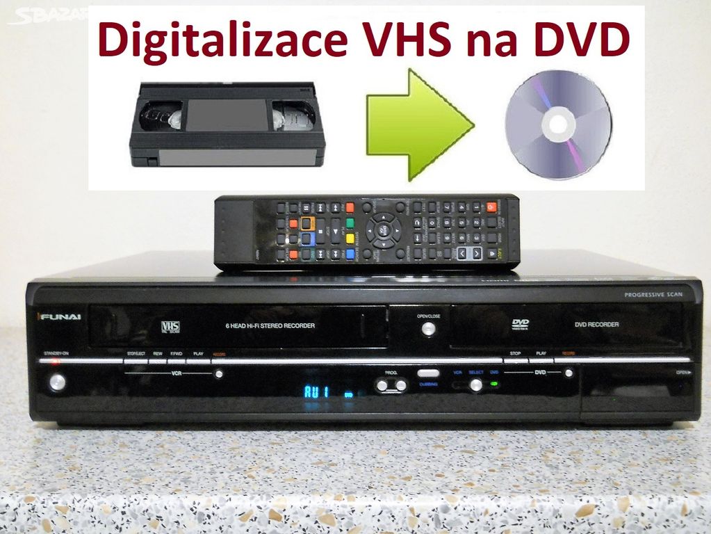 VHS-DVD rekordér FUNAI WD6D-M100