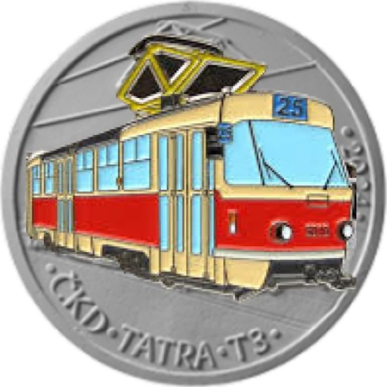 ČNB Stříbrná mince 500 Kč Tramvaj T3