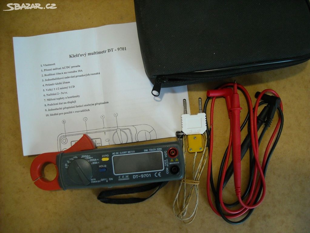Klešťový multimetr DT-9701