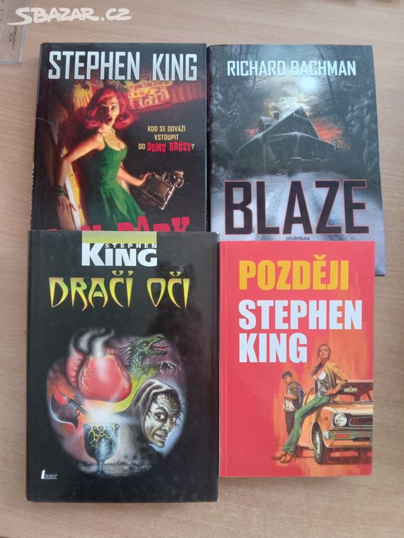 4 x Stephen King (Dračí, oči, Lunapark, ...)