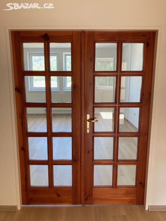 3x Interiérové dřevěné dveře -ruční kvalitní výrob