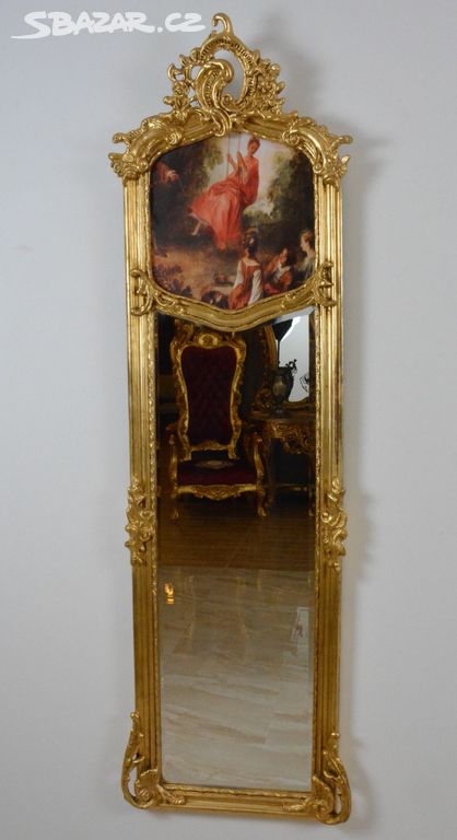 Zámecké zrcadlo s obrazem