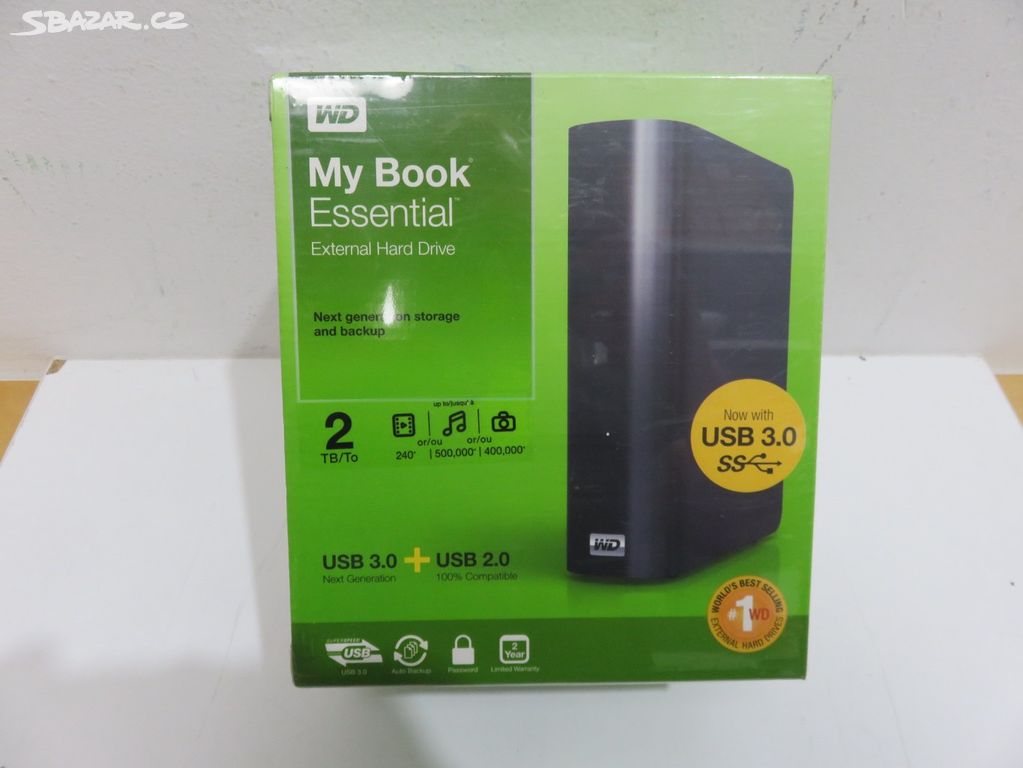 Nový externí disk WD MyBook Essential 3.0 - 2TB