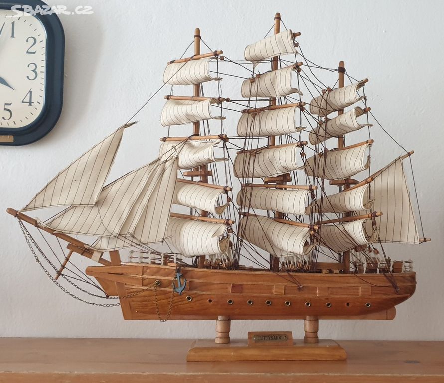 Dřevěný model lodi Cuttysark