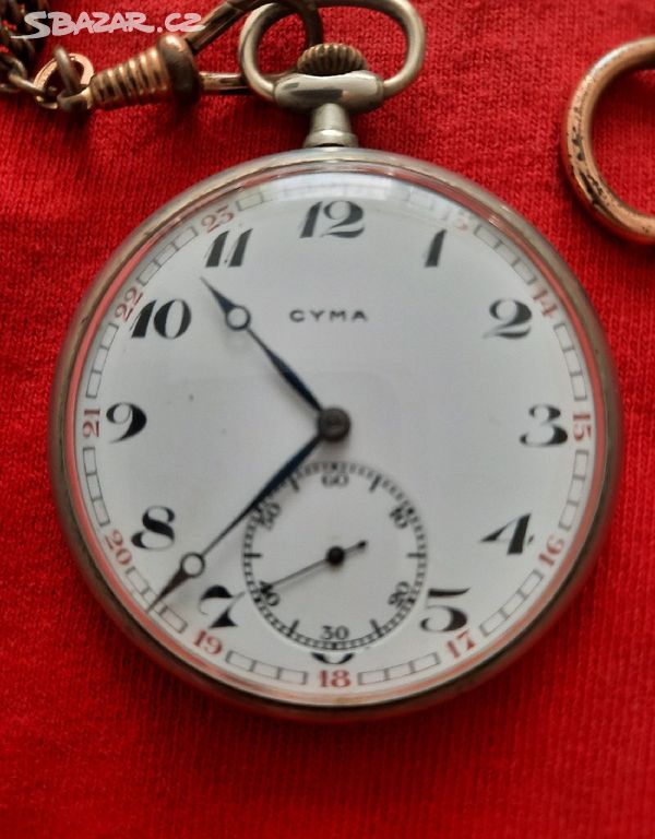 CYMA kapesní švýcarské hodinky 1920-1930