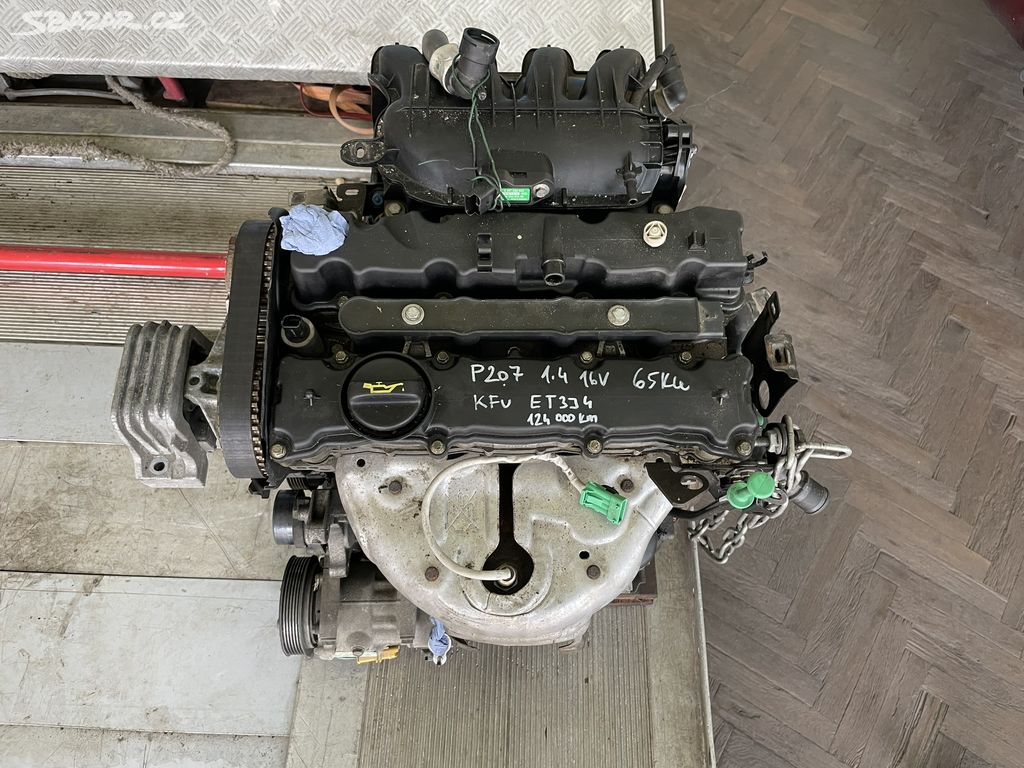 Motor 1.4i 16v, KFU, ET3J4, 65KW, 124 000km