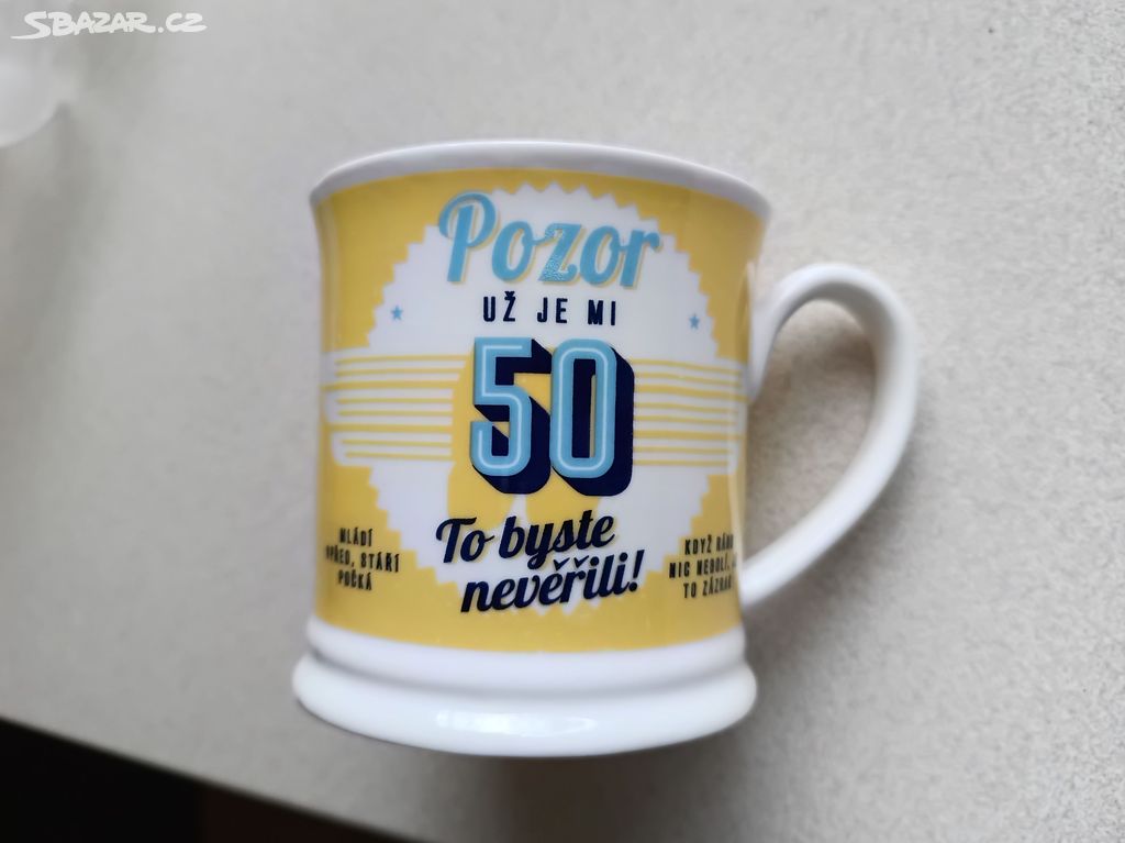 Porcelánový hrnek k 50. narozeninám 300 ml