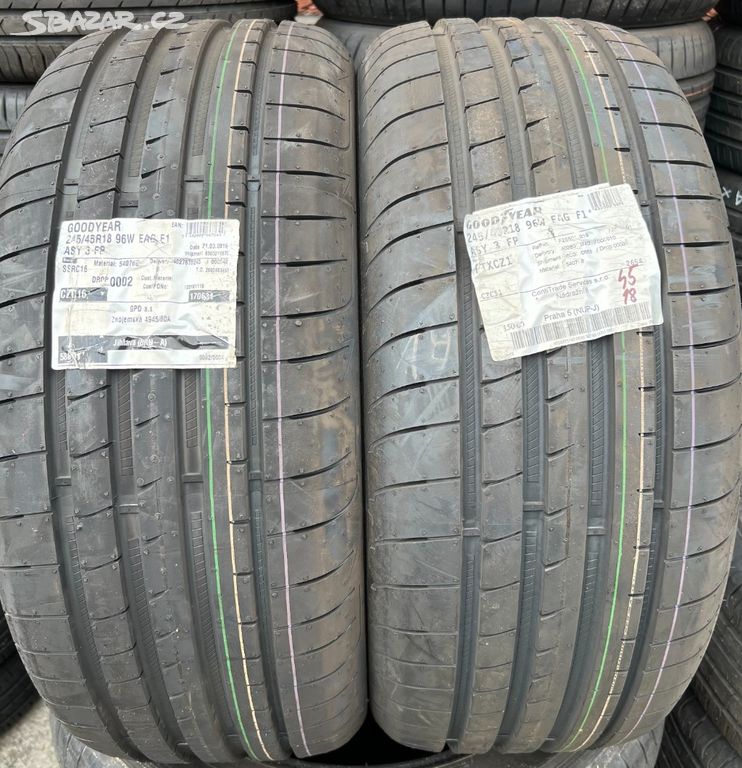 Nové letní pneumatiky 245/45 R18 GoodYear
