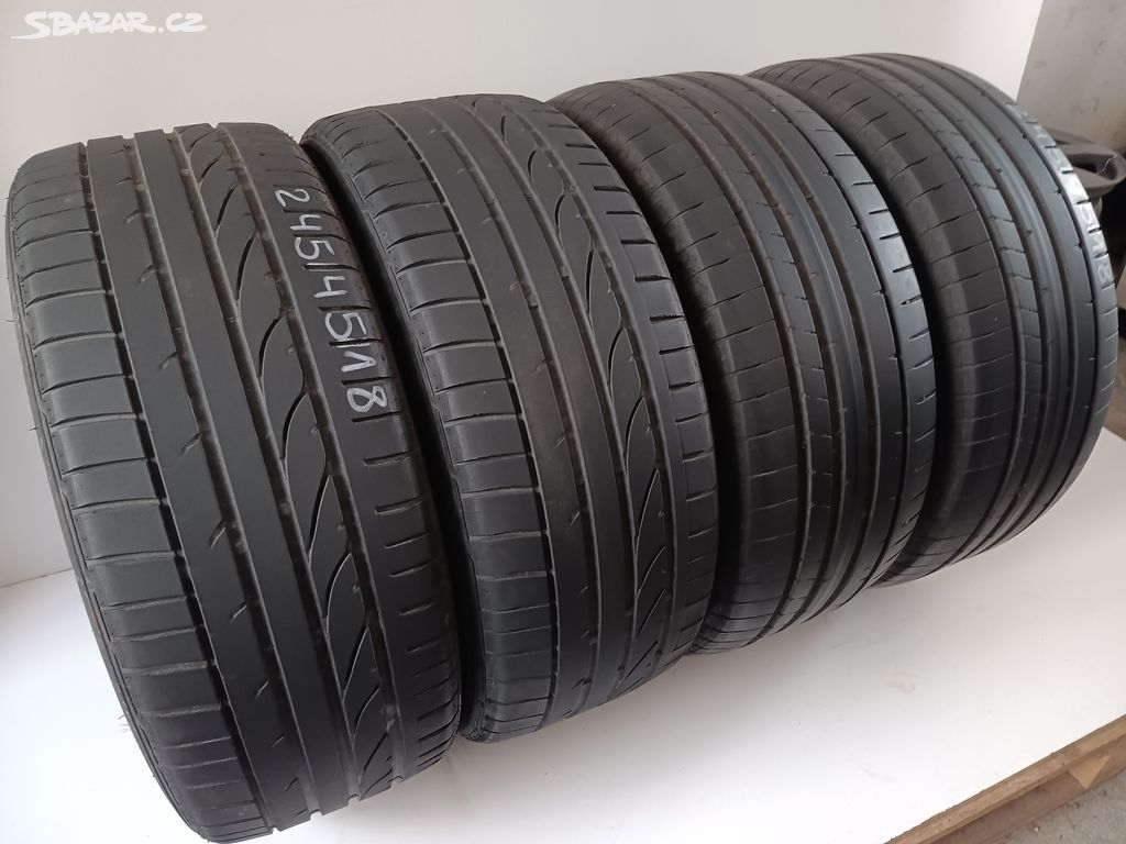 Letní pneu 245/45/18/Dunlop + Bridgestone