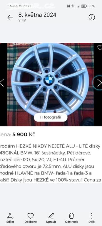 BMW..disky.. nové zimní pneu