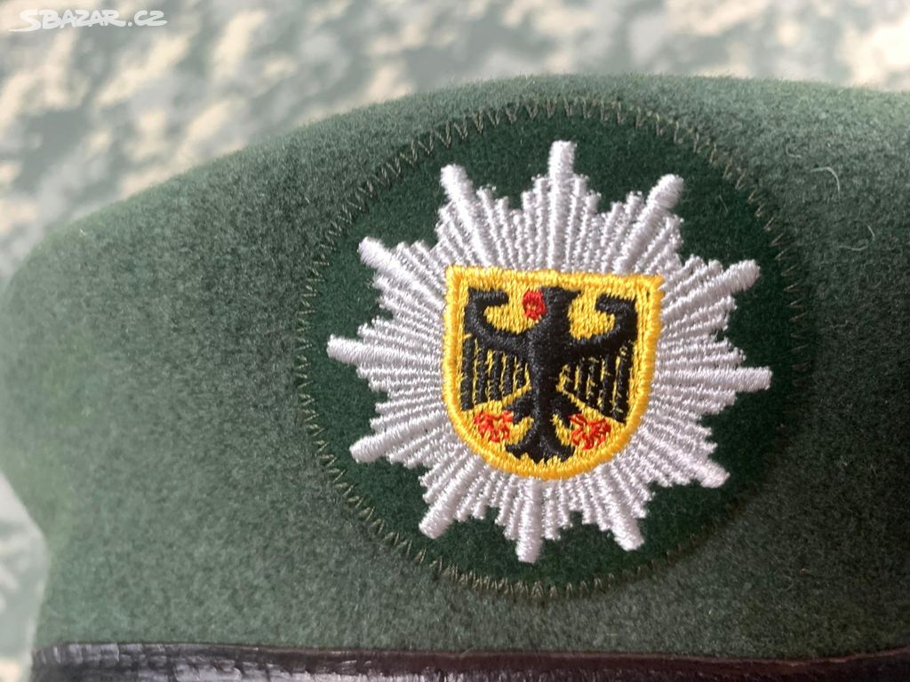 Německý baret, Bundeswehr, zelený vel. 56cm, Nový