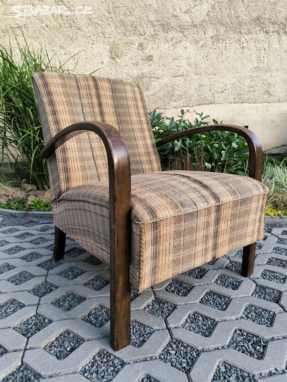 Starožitné Art Deco křeslo Thonet