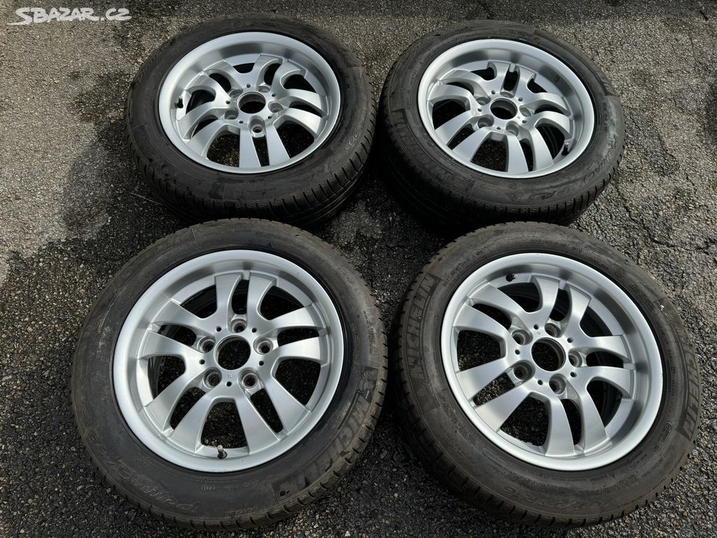 Alu 16" 5x120, orig. BMW, STYLE 222,Pěkné,pneu 70%