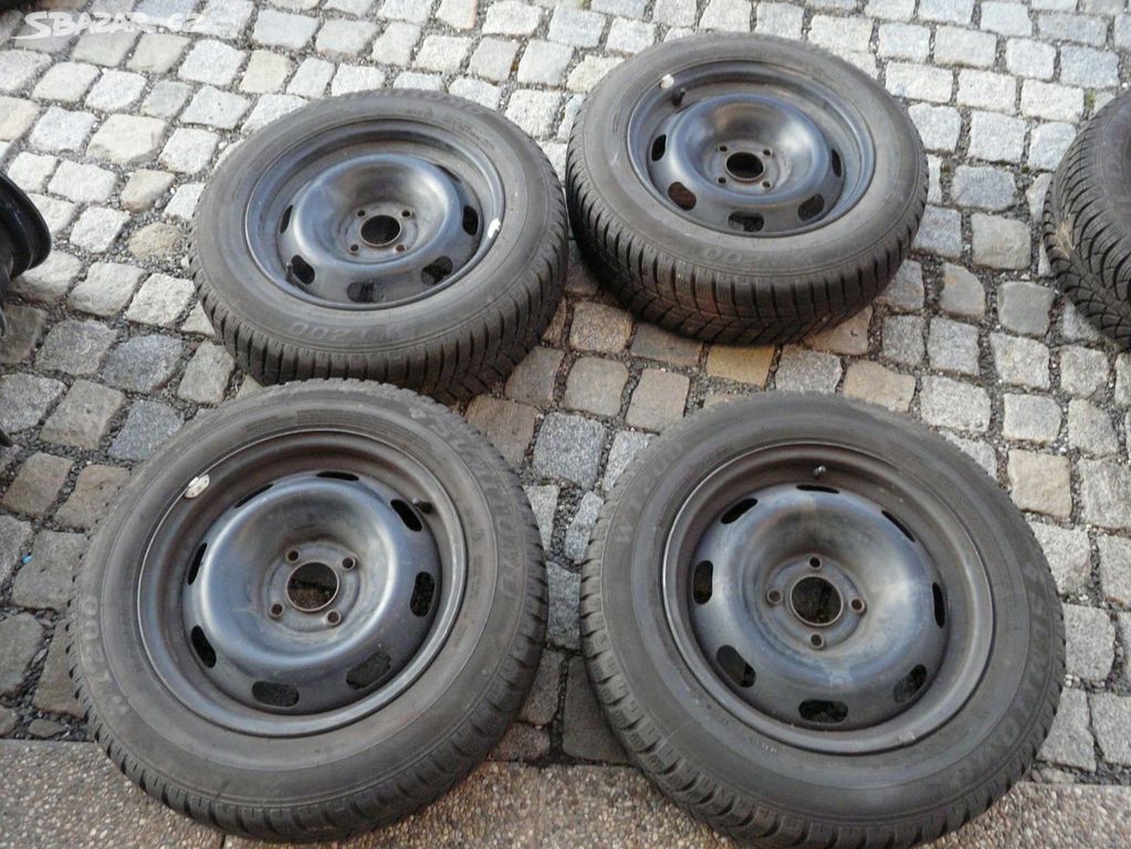 ZIMNÍ PNEU + DISKY 185/65R15 PEUGEOT CITROEN