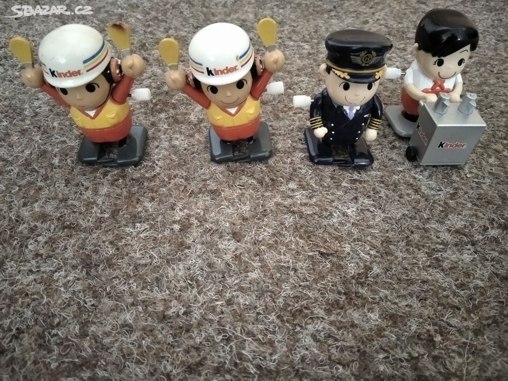 Prodám retro natahovací panáčky Kinder a pilot