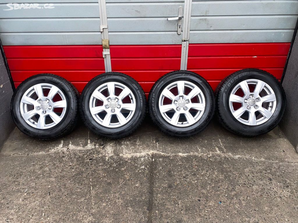 ALU kola Audi 16" 7,5J ET45 zimní pneu 215/60/R16