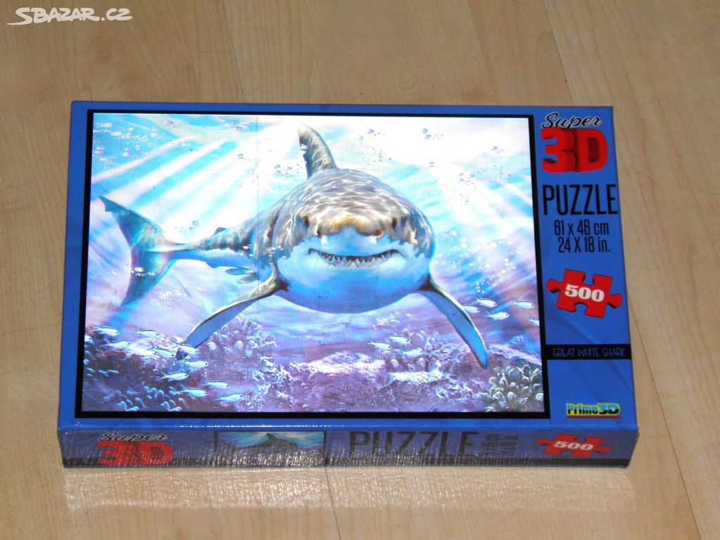 Nové 3D puzzle Žralok 3D 500 dílků