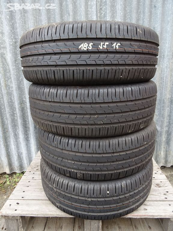 Letní pneu Continental, 185/55/15, 4 kusy, 7,5 mm