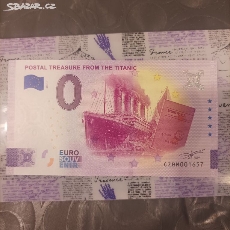 0 euro postal treasure from the Titanic