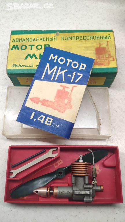 Retro modelářský motorek MK-17