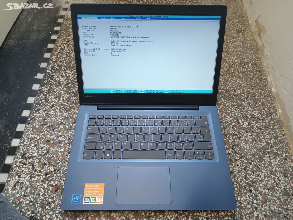 Lenovo IdeaPad s130-14igm intel Celeron, 4gb ram