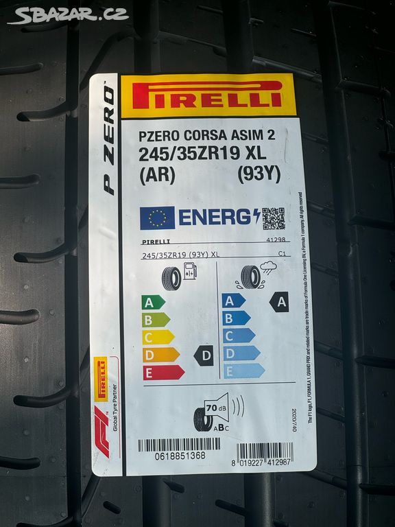 Nové Pirelli Pzero Corsa 245/35/19