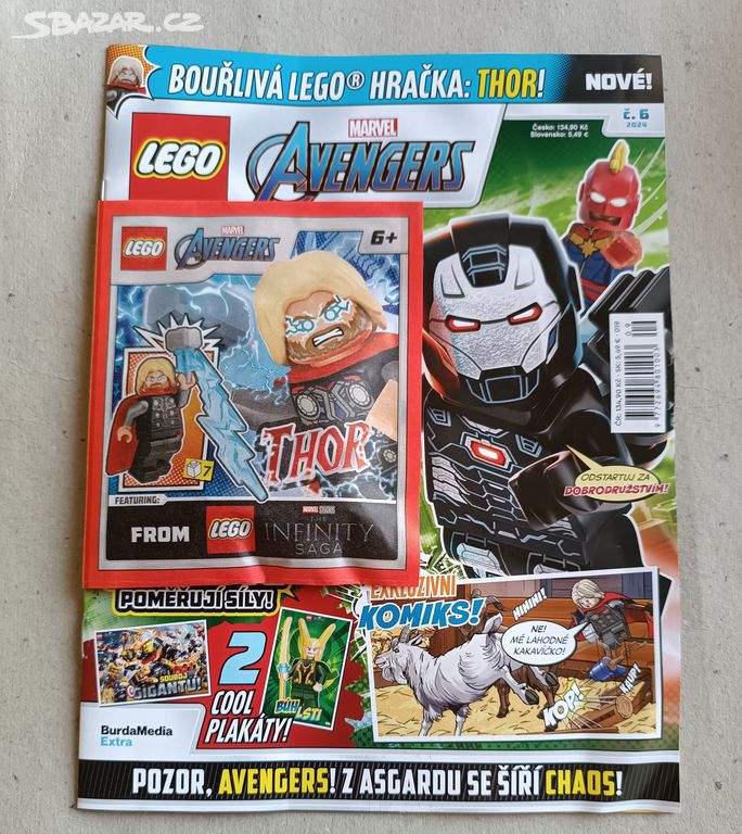 LEGO AVENGERS 6/24 - časopis + hračka