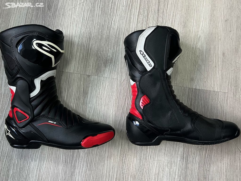 Boty na motocykl Alpinestars SMX-6 V2 black/red