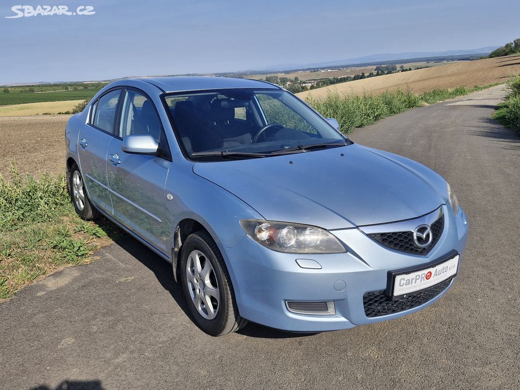 Mazda 3 1.6i 77kW, klima, výhřev sedadel