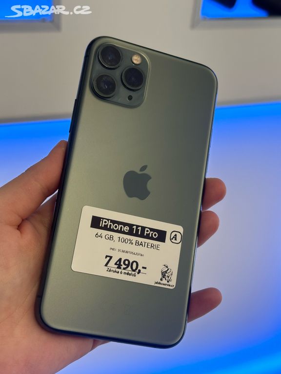 iPhone 11 Pro - 64 GB - 100% baterie